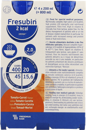 Fresubin 2 Kcal Drink Salé/hartig 200ml Tomatescarottes/tomaatwortel 3