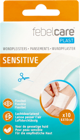 Febelcare Plast Sensitive Uncut 10x6cm 10 2