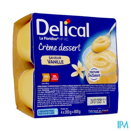 Delical Creme Dessert La Floridine Vanille 4x200g