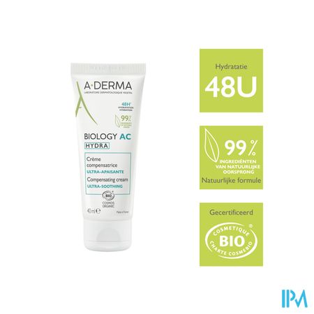 Aderma Biology Ac Hydra Compenserende Creme 40ml 8