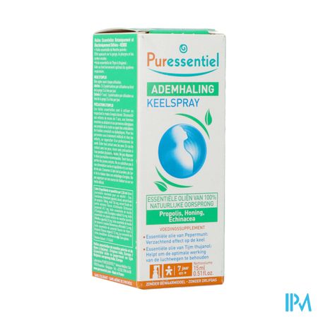 Puressentiel Ademhaling Keelspray 15ml