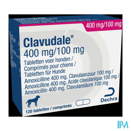 Clavudale 400mg/100mg Hond Blister Tabl 120