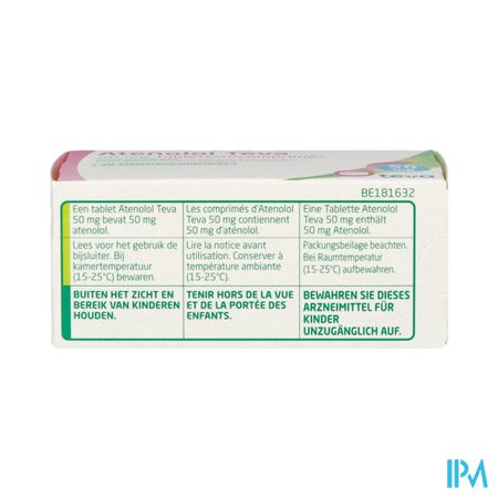 Atenolol Teva Comp Enrob 90x 50mg 1