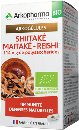 Arkocaps Shiitake Maitake Reishi Bio Caps 40 16