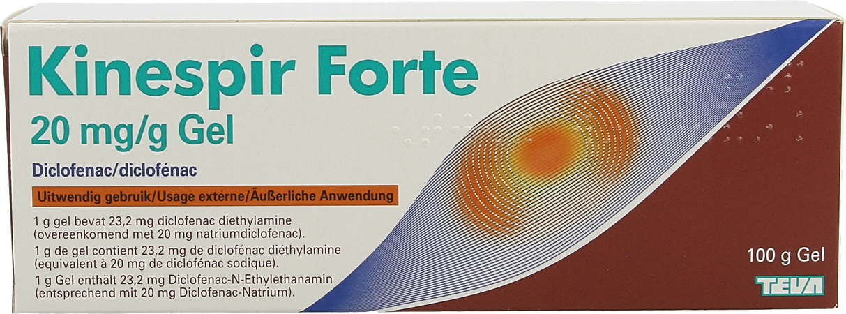 Kinespir Forte 20mg/g Gel 100g 3