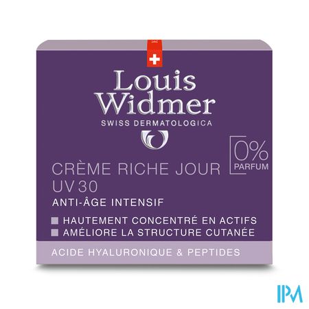 Widmer Aai Creme Jour Riche Uv30 N/parf Pot 50ml