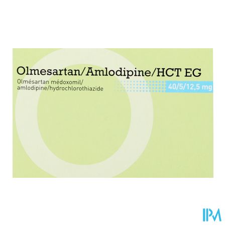 Olmesartan/Amlodipin/Hct EG 40/ 5/12,5 Comp Pel100 2