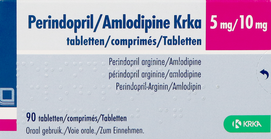 Perindopril/amlodipine Krka 5mg/10mg Comp 90 1