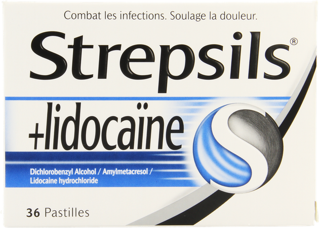 Strepsils + Lidocaine Past 36 7