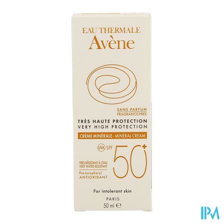 Avene Zonnecreme Minerale Z.hoge Besch.spf50+ 50ml 2