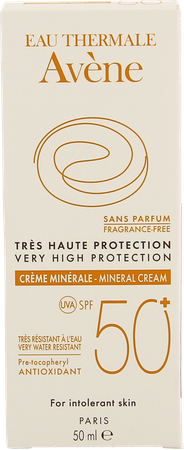 Avene Zonnecreme Minerale Z.hoge Besch.spf50+ 50ml 2
