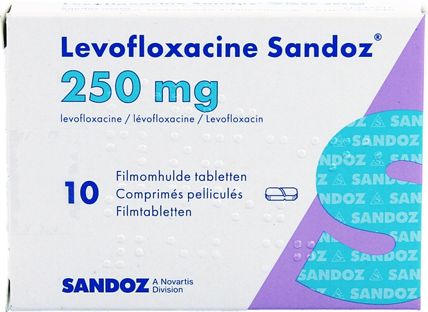 Levofloxacine Sandoz Filmomh Tabl 10 X 250mg 2