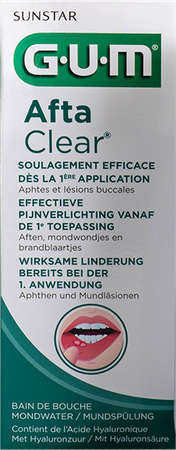 Gum Aftaclear Mondspoeling 120ml 2