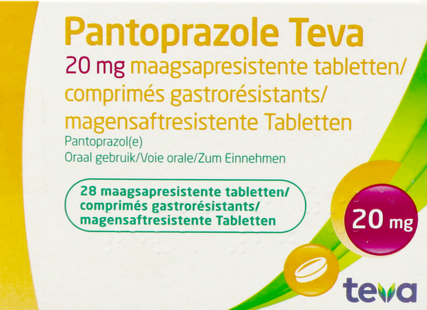 Pantoprazole Teva 20mg Maagsapresist Comp 28x20mg 2