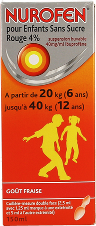 Nurofen Enfant S/sucre 4% Fraise Susp Buv 150ml 3
