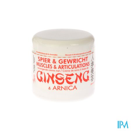 Jia-wei-ginseng Cr Verzorg+arnica Spier-gewr.250ml