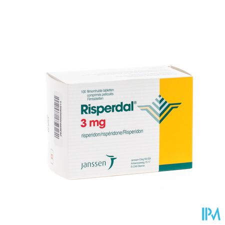 Risperdal 3mg Pi Pharma Comp 100 X 3mg Pip