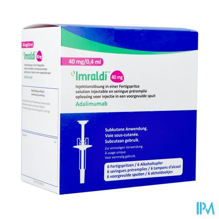 Imraldi 40mg Sol Inj 100mg/ml Ser. Preremplie 6