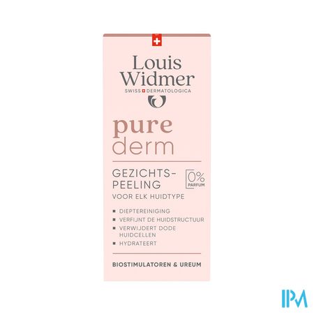 Widmer Purederm Gezichtspeeling Zonder Parfum 50ml