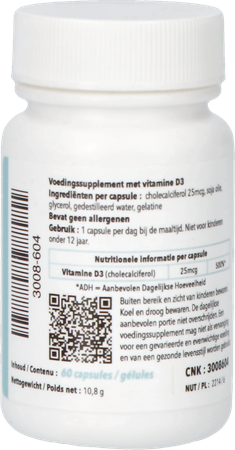 Vit D3 Caps 60 Pharmanutrics 7