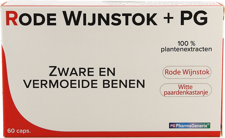 Rode Wijnstok+ Pg Pharmagenerix Blister Caps 60 2