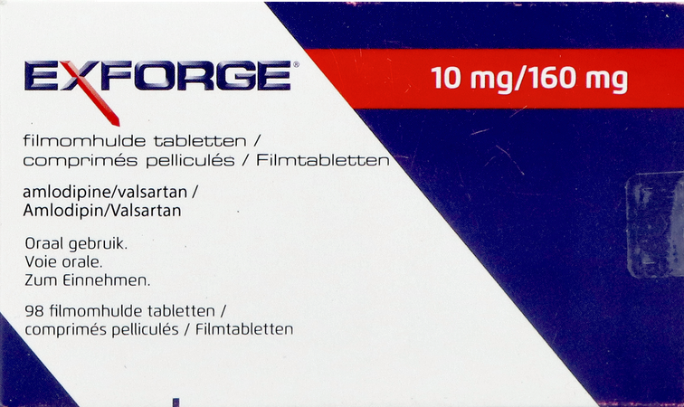 Exforge 10mg/160mg Pipharma Comp 98 Pip 1