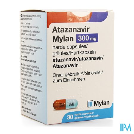 Atazanavir Mylan 300mg Harde Caps 30