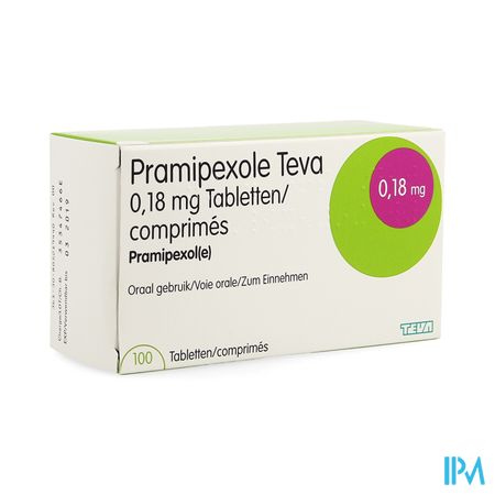 Pramipexole Teva 0,18mg Tabl 100 1