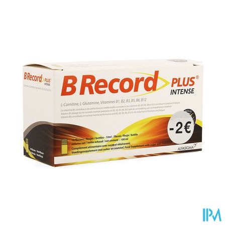 B Record Intense Fioles 10x10ml Promo -2€