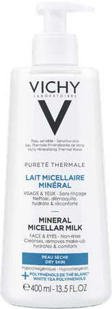 Vichy Pt Micellair Melk Droge Huid 400ml 2
