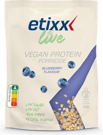 Etixx Live Vegan Protein Porr. Blueberry Pdr 550g 1