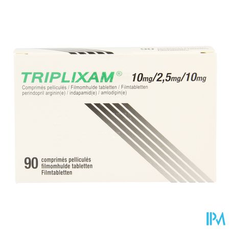Triplixam 10mg/2,50mg/10mg Impex. Comp Pell 90 Pip 1