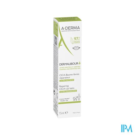 Aderma Dermalibour+ Cica Balsem Lippen 15ml Aderma Dermalibour+ Cica Balsem Lippen 15ml