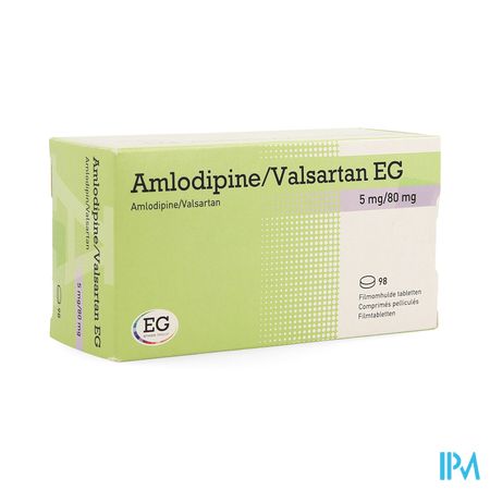 Amlodipine Valsartan EG  5Mg/ 80Mg Filmomh Tabl 98