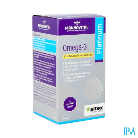 Mannavital Omega 3 Visolie Softgels 60