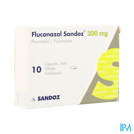 Fluconazole Sandoz 200mg Pi Pharma Caps 10 Pip