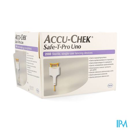 Accu Chek Safe T Pro Plus Uno Steril Jetable 200