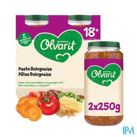 Olvarit Pasta Bolognaise 2x250g 18m00