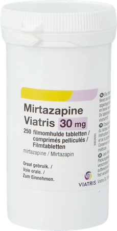 Mirtazapine Viatris 30mg Comp Pell 250 Pot 3
