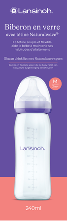 Lansinoh Zuigfles Glas + Speen 240ml 4 2