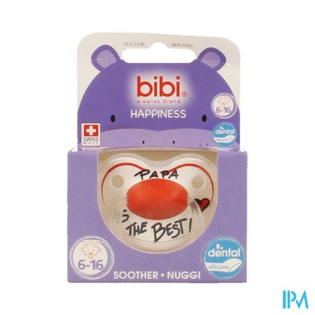 Bibi Fopspeen Hp Dental Papa Is The Best 6-16m