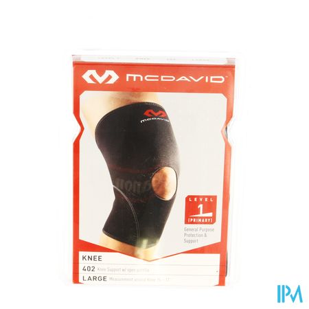 Mcdavid Knee Supp.open Patella Black/scarlet l 402 1