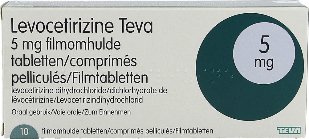 Levocetirizine Teva 5mg Comp 10 1