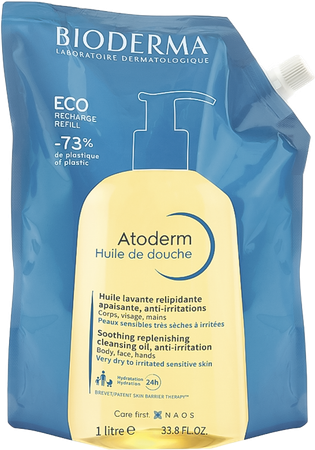 Bioderma Atoderm Huile Douche Ecorecharge 1l 1