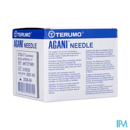 Terumo Aiguille Agani 27g 3/4 Rb Gris 100