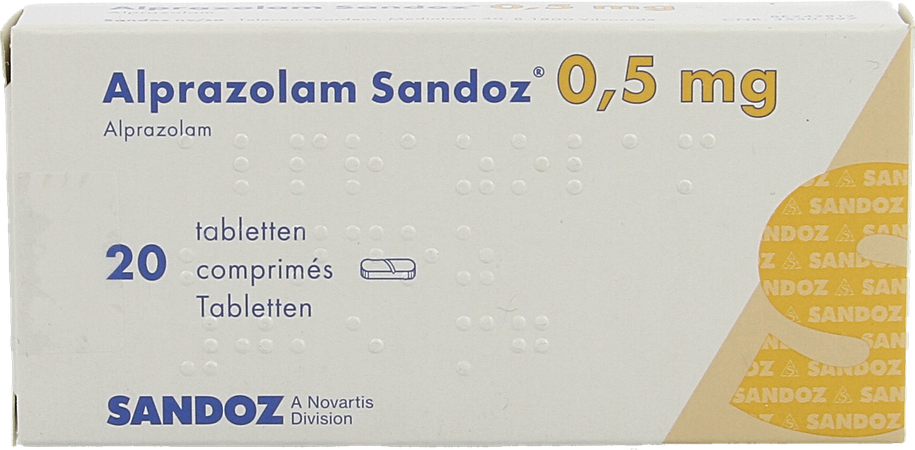 Alprazolam Sandoz 0,50mg Comp 20 X 0,50mg 2