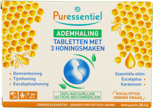 Puressentiel Ademhaling Pastillen 3 Honing 24 5