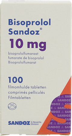 Bisoprolol Sandoz 10,0mg Pot Film.tabl 100x10,0mg 4