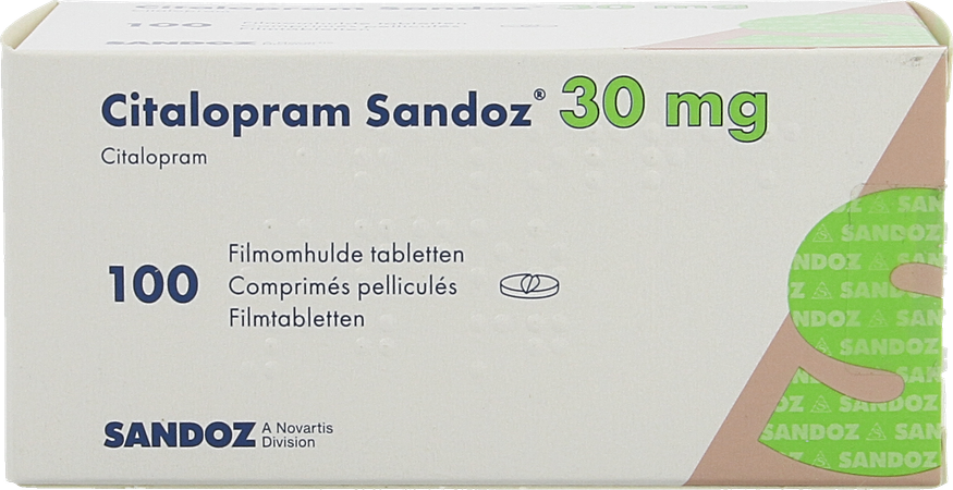 Citalopram Sandoz Comp 100 X 30mg 2