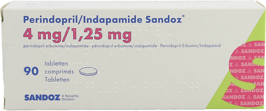 Perindopril/indapamide Sandoz Tabl 90x4mg/1,250mg 2